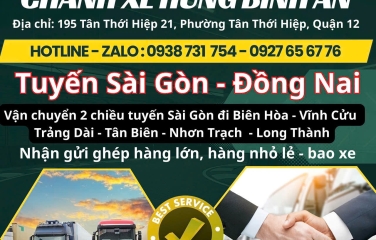CHUYỂN HÀNG SÀI GÒN ĐỒNG NAI