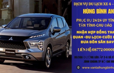 Dịch Vụ Du Lịch Xe 4 – 7 Chỗ Hùng Bình An Uy Tín, An Toàn, Giá Tốt